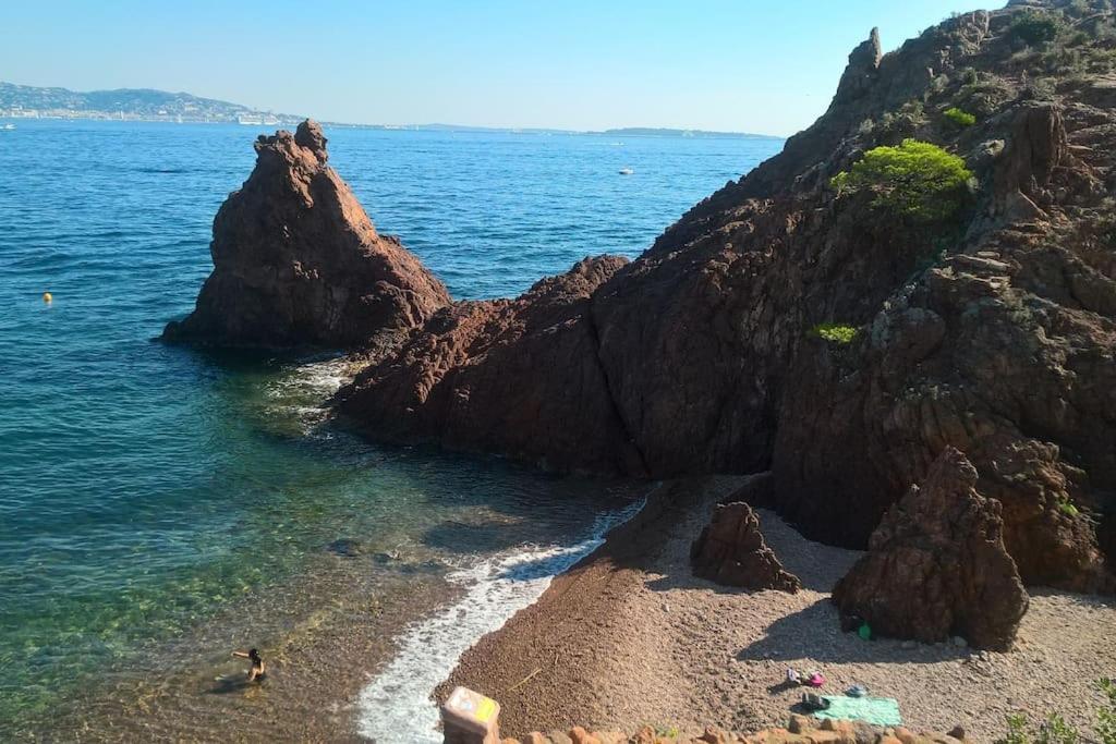 2 Pieces Climatise A 200M Des Plages Théoule-sur-Mer Екстериор снимка